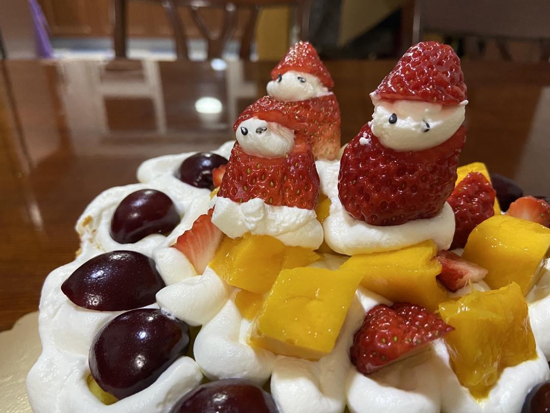 圣诞呆萌裸蛋糕