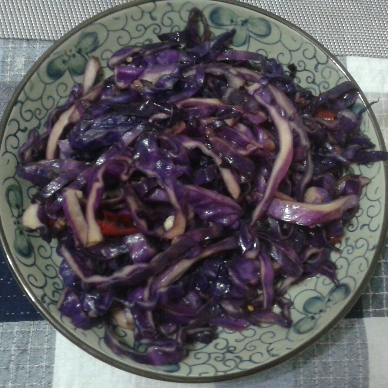 炒紫甘蓝