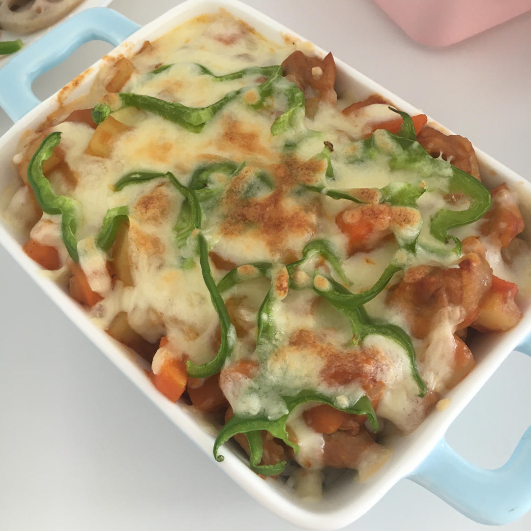 番茄鸡肉浓情焗饭【两人份】