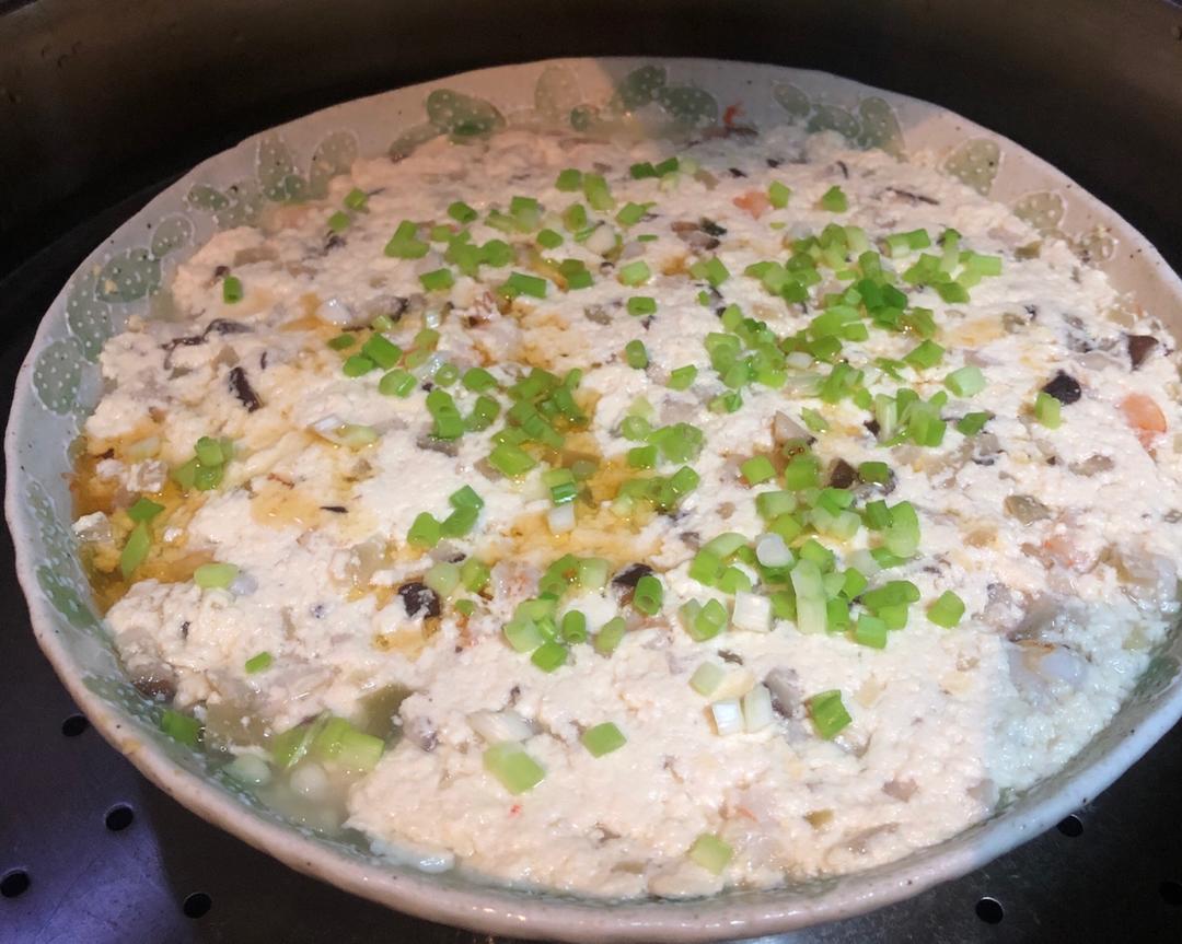 蒸豆腐饼
