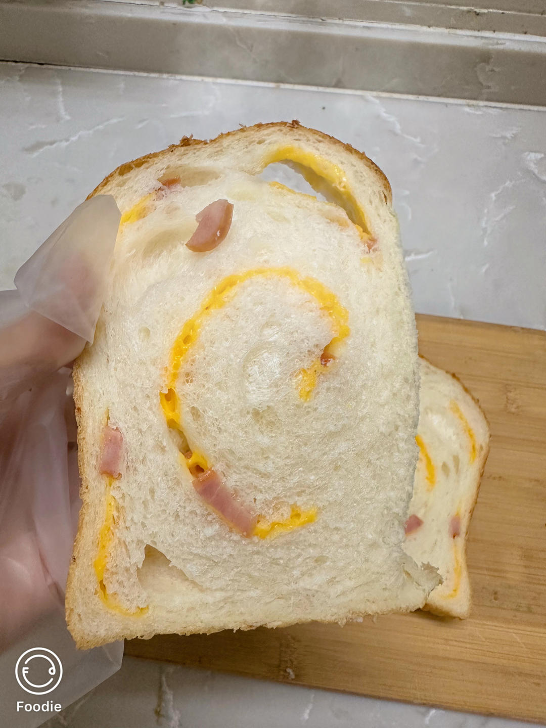 双重芝士早餐吐司