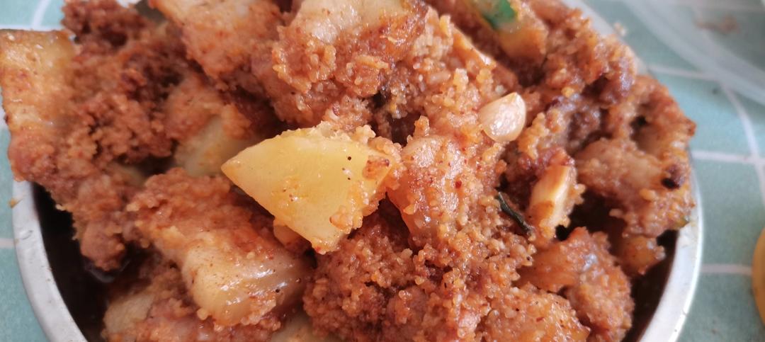 绝绝子！甩饭店几条街的粉蒸肉（粉蒸排骨）