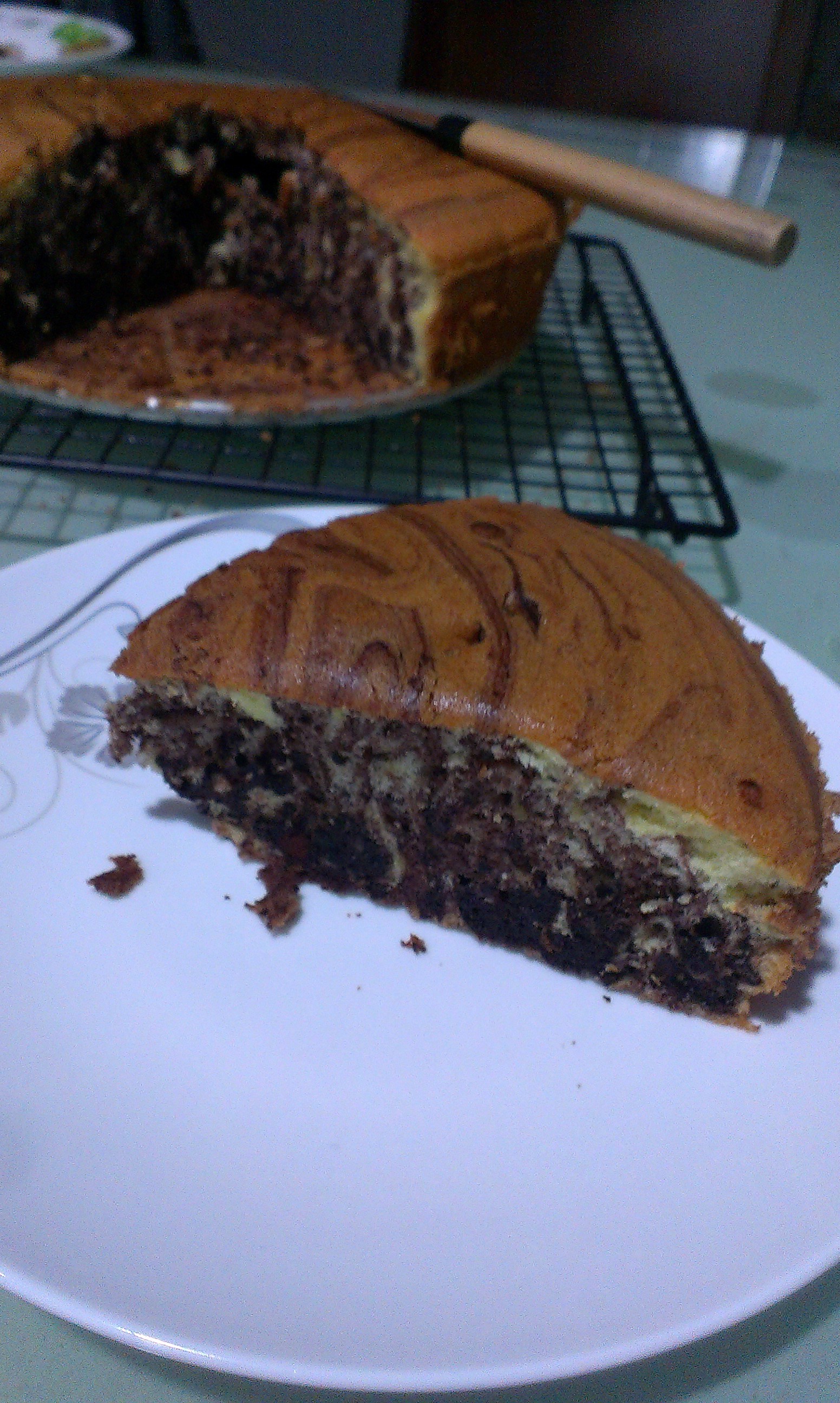 斑马纹戚风蛋糕