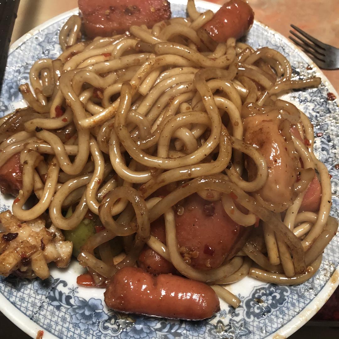 无敌简单的炒qq面的做法