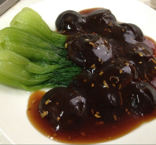 浇汁香菇油菜