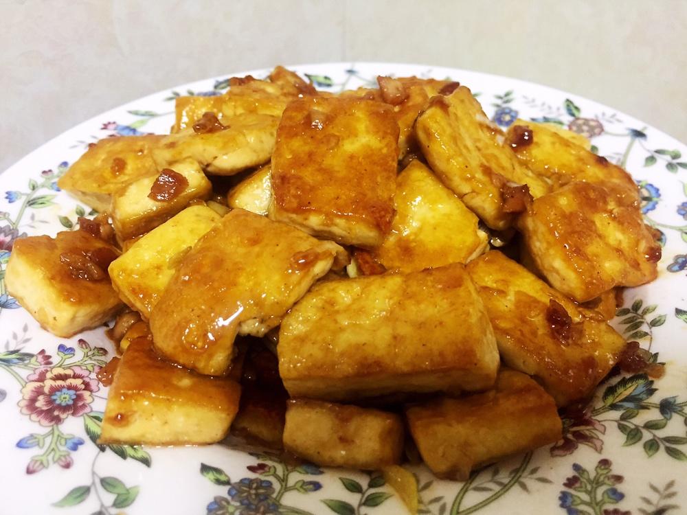 鱼香煎豆腐