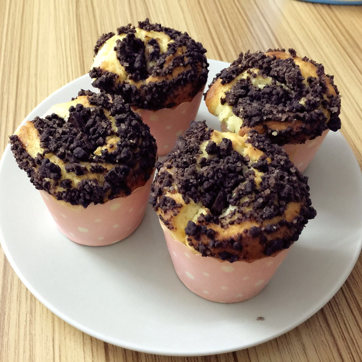 巧克力酥顶玛芬蛋糕 Choc Chip Muffins