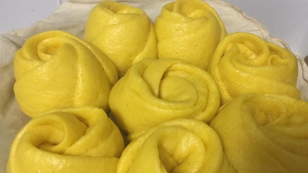 南瓜玫瑰花馒头