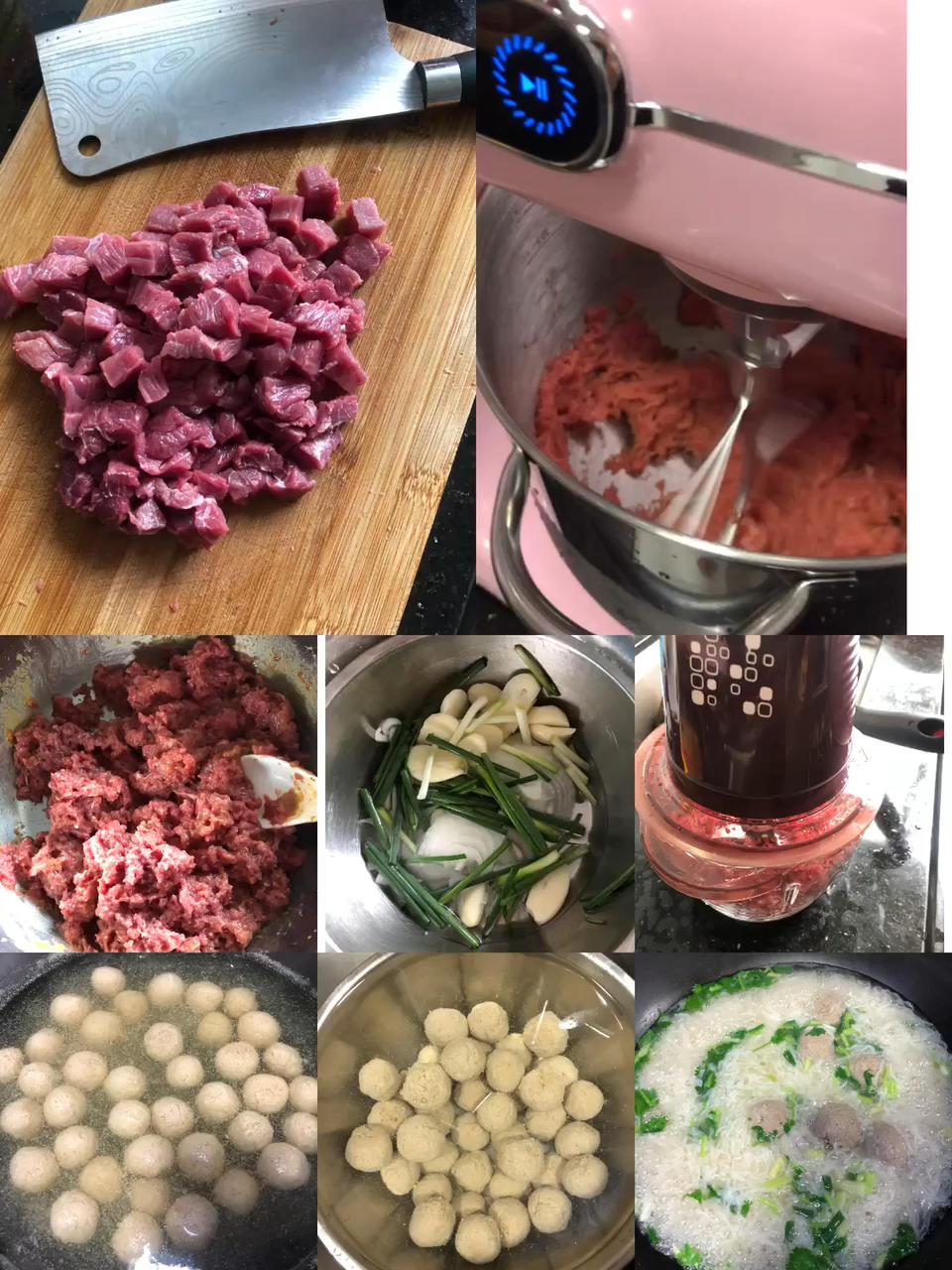 自制Q弹牛肉丸（搅拌机版）（不用手打也能上筋）