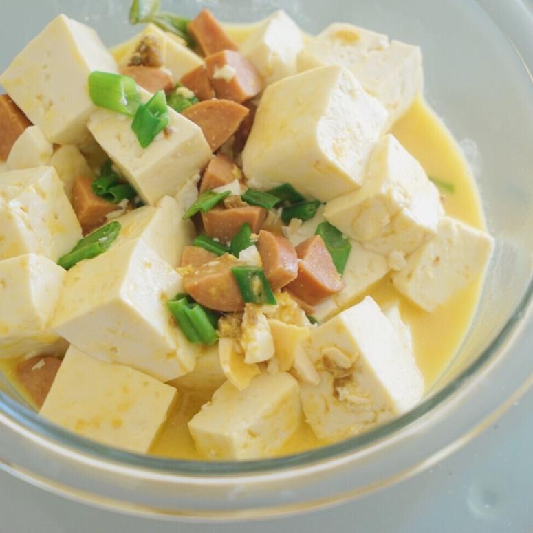 老丁的私房菜-蟹黄豆腐