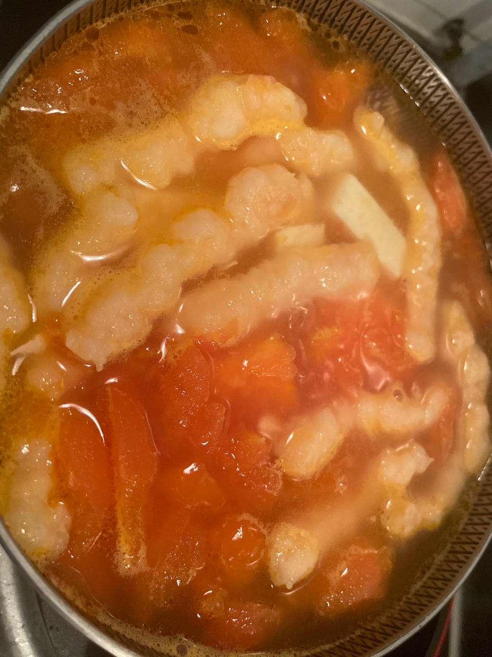 🍅番茄虾滑豆腐汤