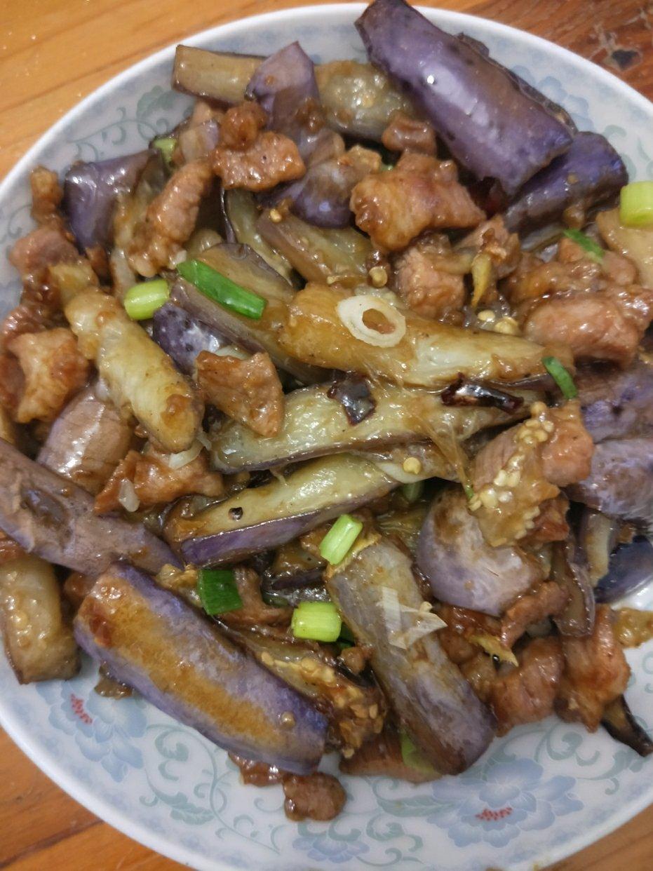 红烧肉沫茄子