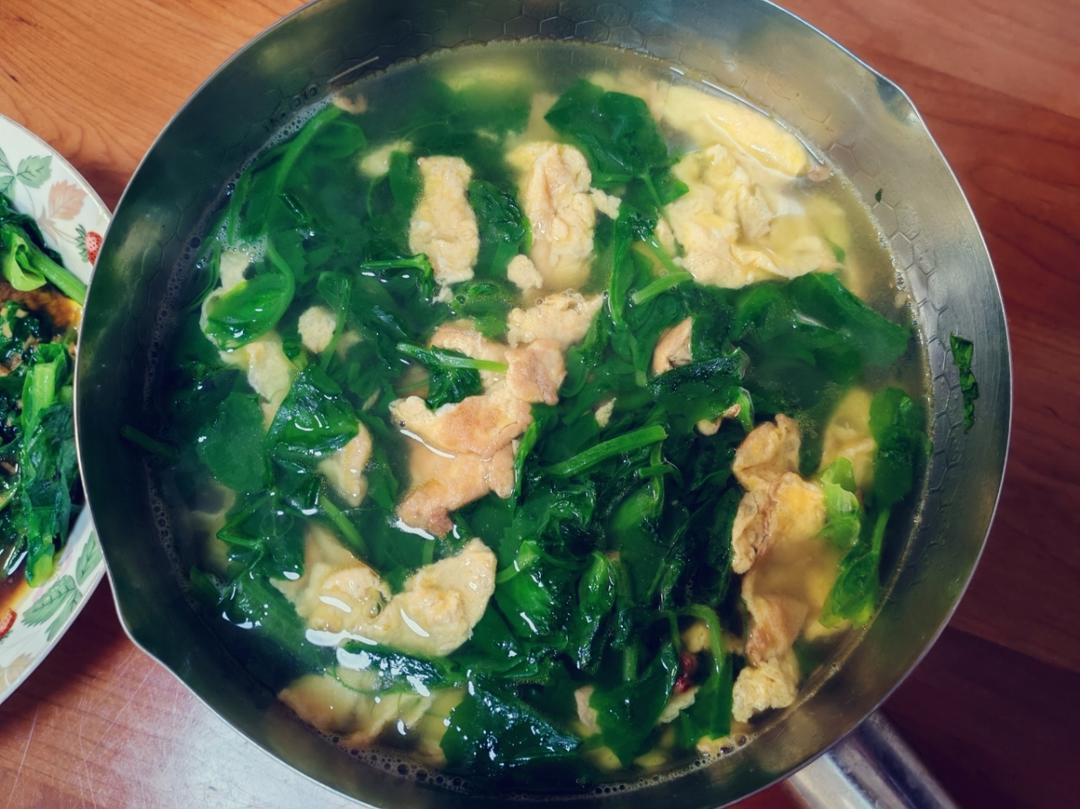 豌豆尖鸡蛋汤‼️♨️