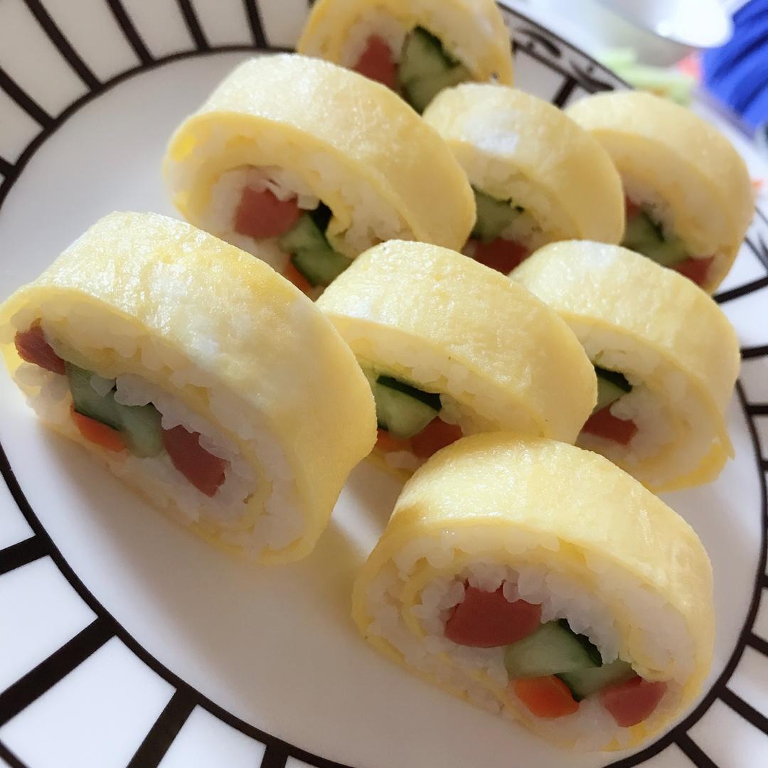 cyan猫做的蛋皮寿司