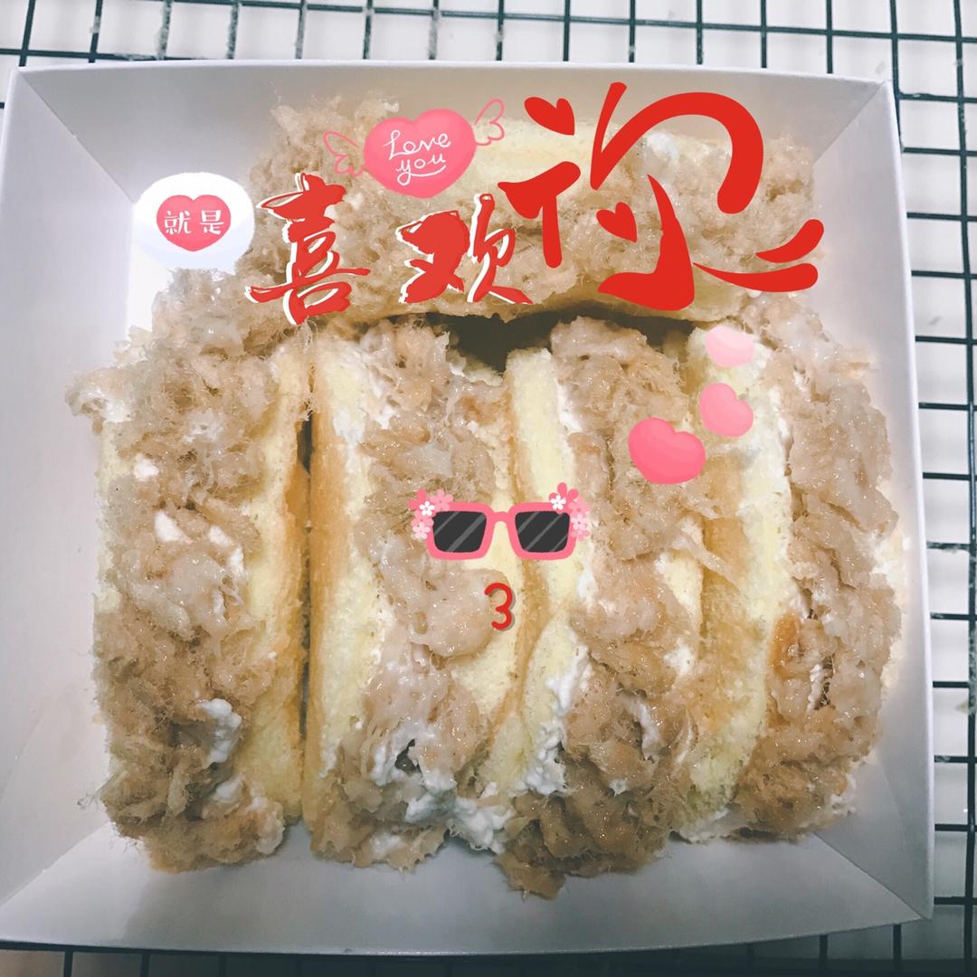 【视频】焦糖海盐奶油 夹心蛋糕（可以做成盒子蛋糕哦）