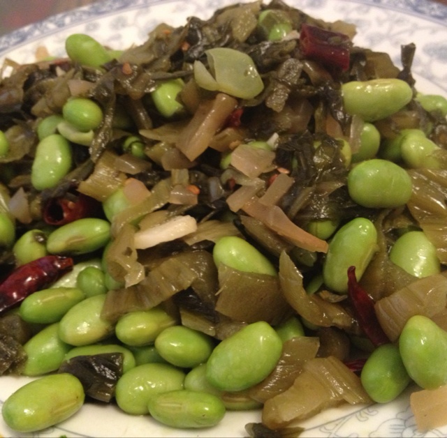 咸菜毛豆子