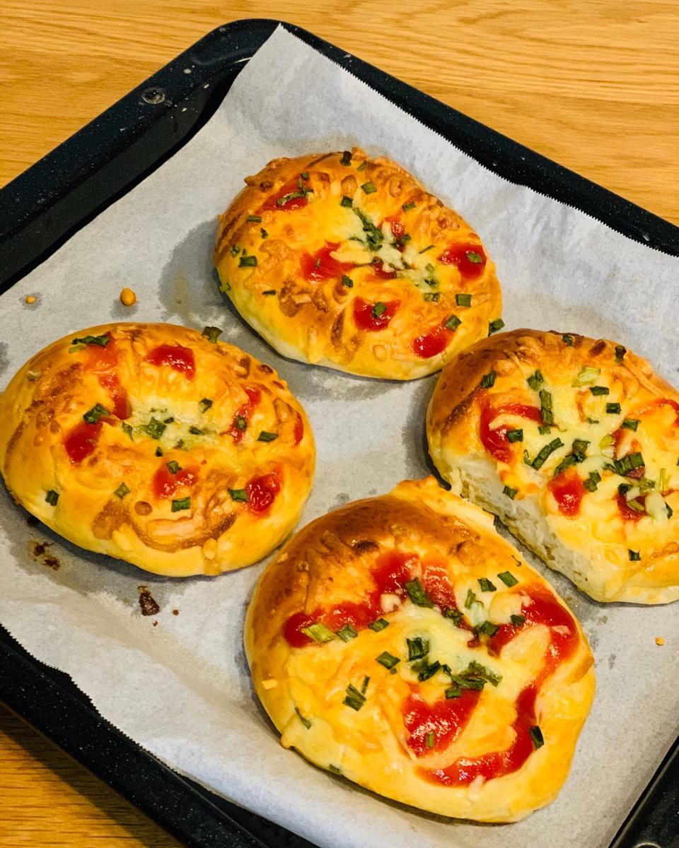 肠仔香葱芝士面包（橄榄油版）