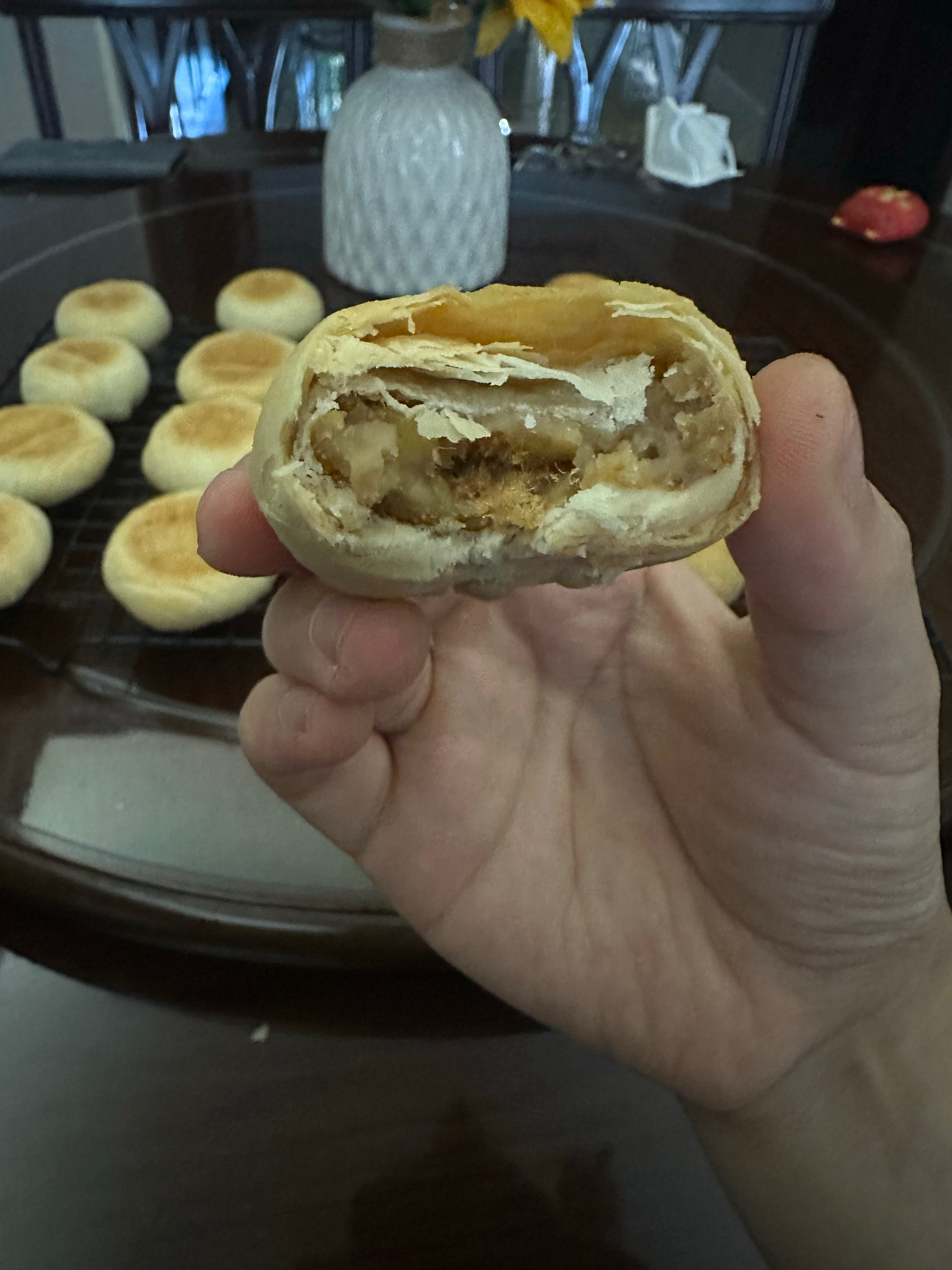 苏式五仁月饼--大包酥快手做出的层次分明