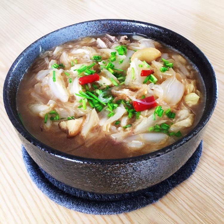 羊肉白菜粉丝煲
