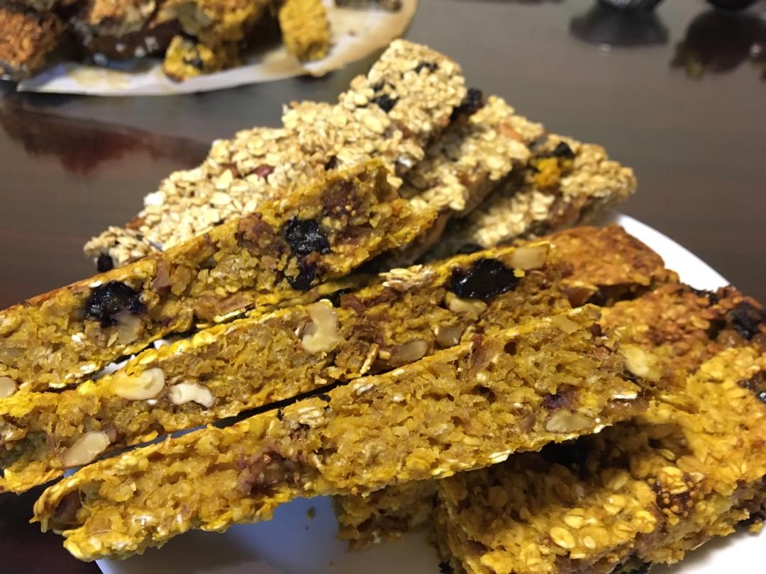 减脂燕麦棒！香蕉红枣核桃超好味～
