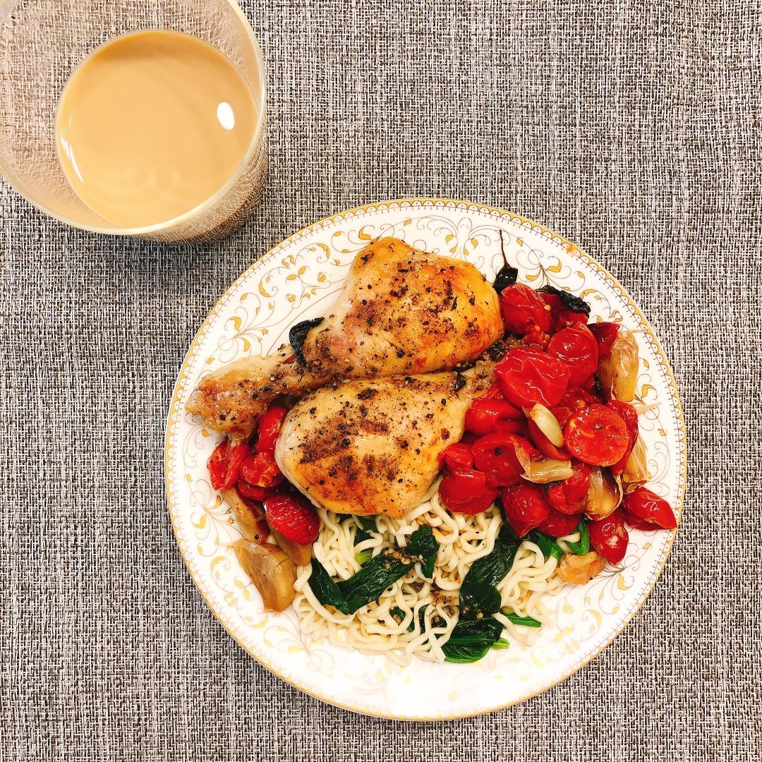 番茄大蒜香草烤鸡腿（庄祖宜）