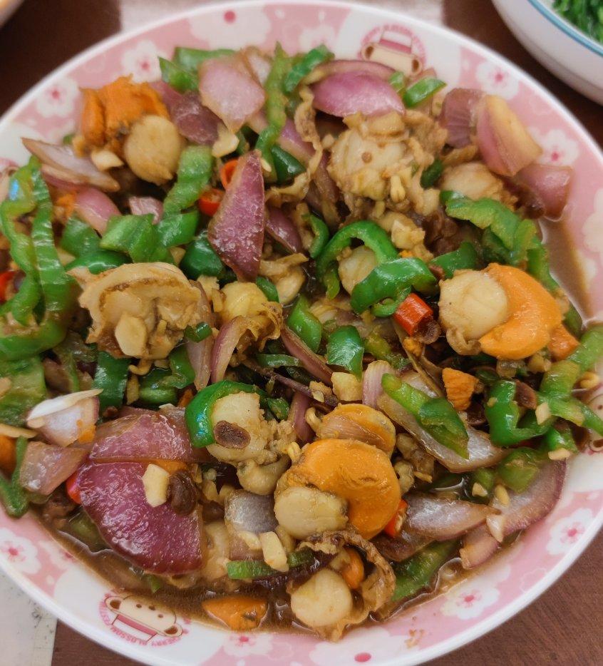 家常小炒扇贝肉