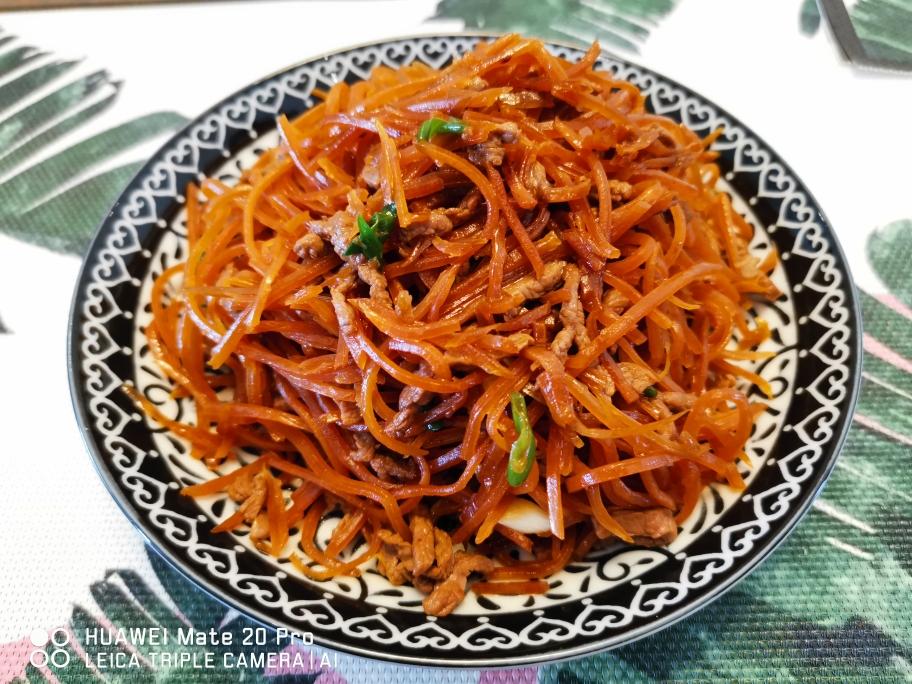 3分钟搞定，超级简单好吃的牛肉丝炒卜留克的做法