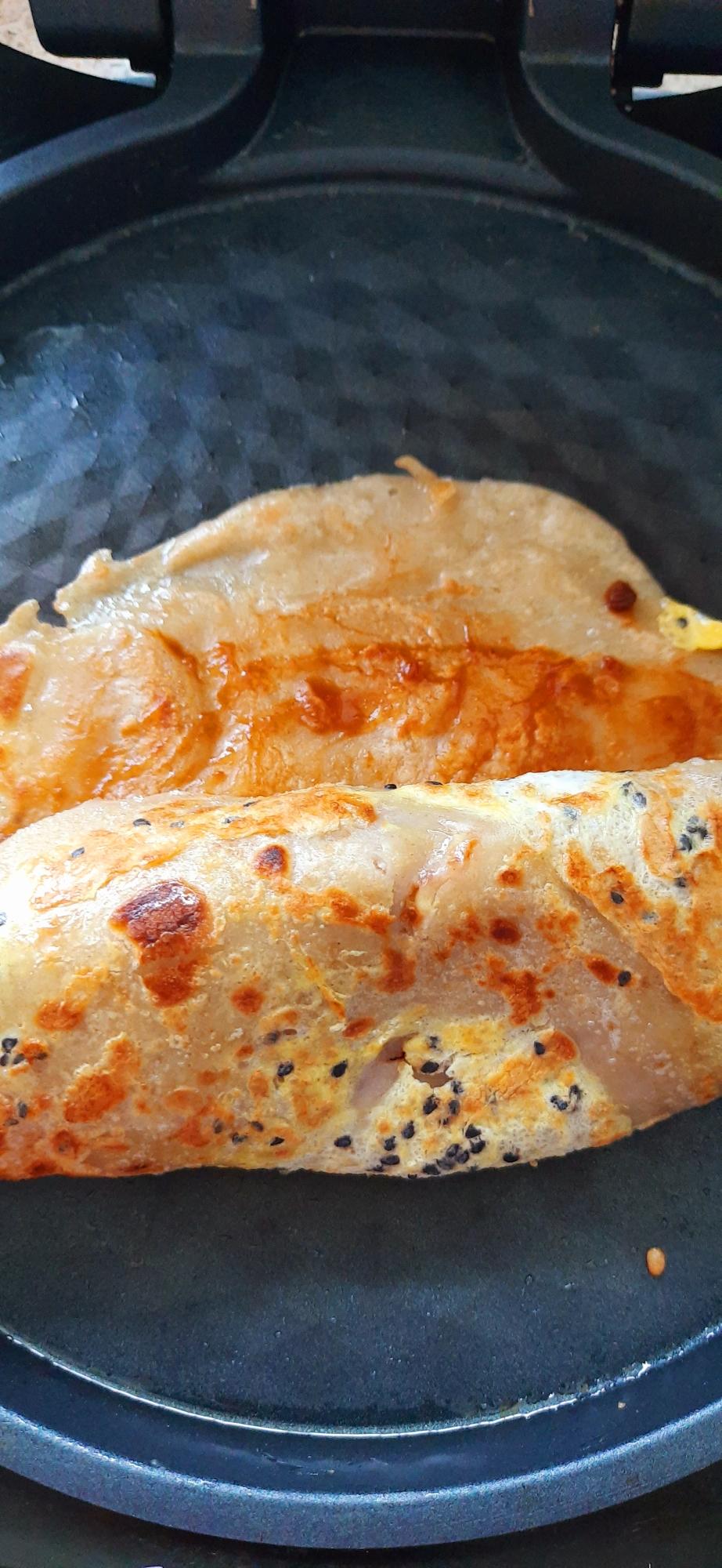 荞麦面黑全麦杂粮煎饼，煎饼果子的做法