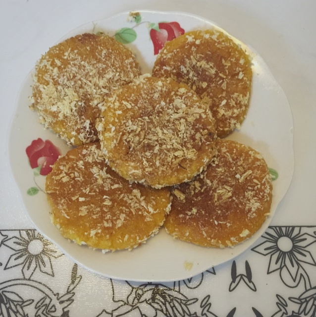 紫薯馅南瓜饼