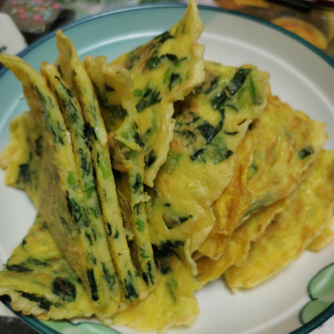 菠菜鸡蛋饼 超级简单               家常快手菜 早餐首选✌🏻