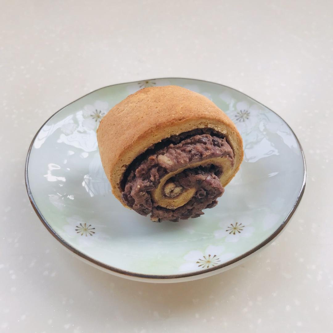 【北鼎烤箱食谱】+无油低卡红豆黄豆粉司康卷