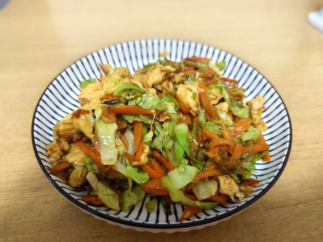 包菜丝炒蛋