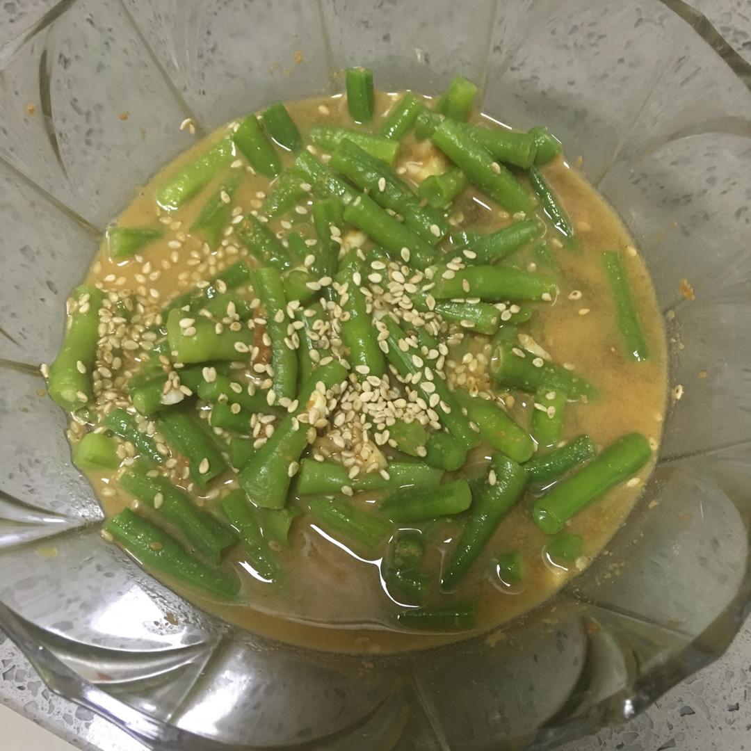 家常可口凉拌菜麻酱豆角