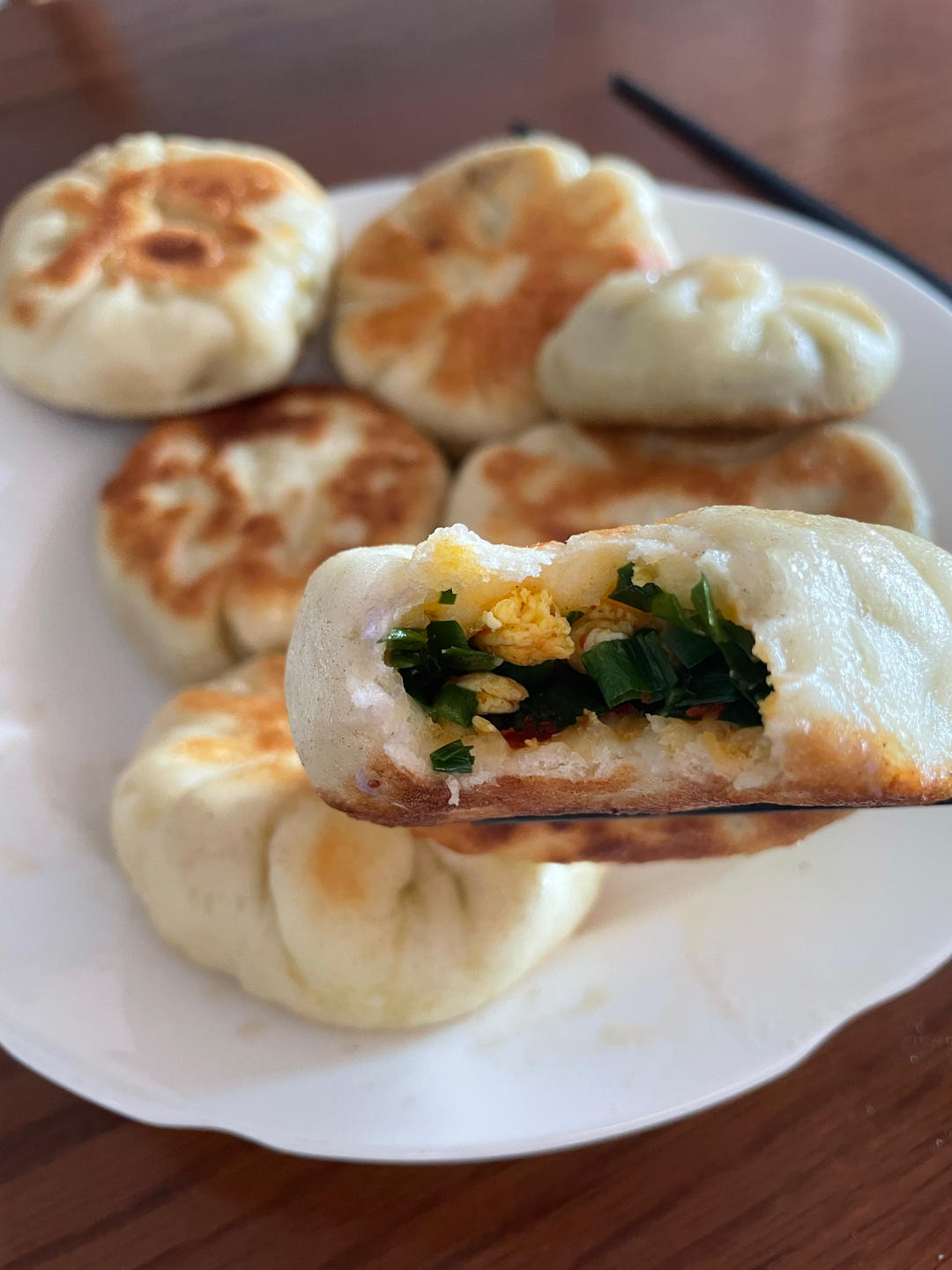 不用揉面的发面韭菜饼