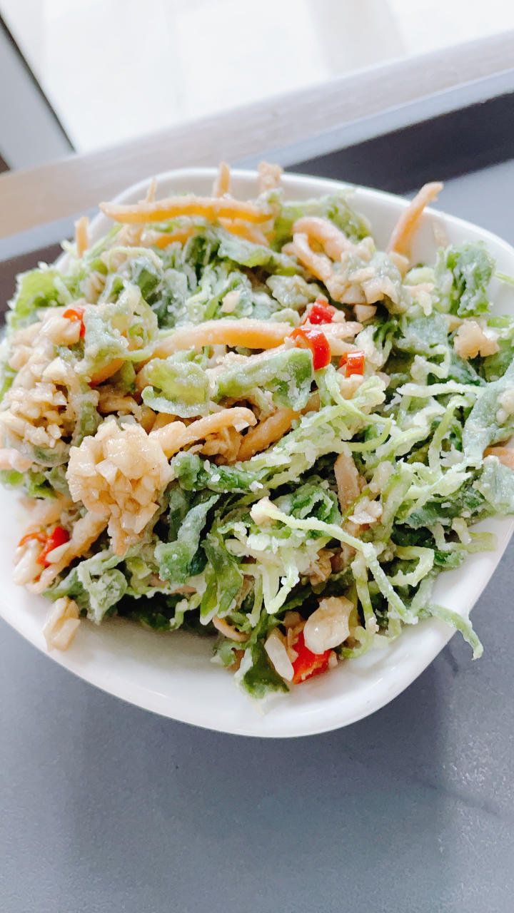 蒸芹菜叶（蒸野菜）