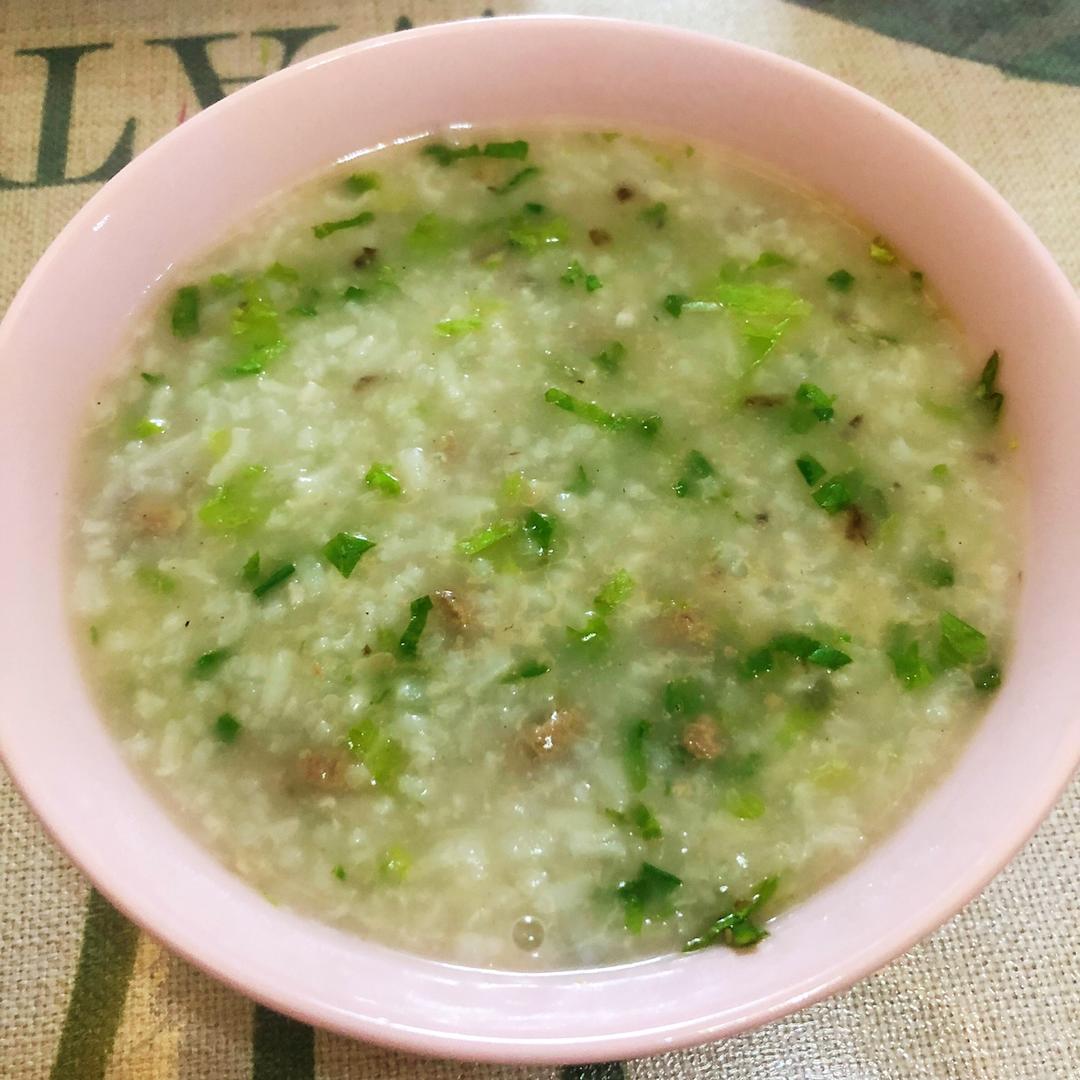 蔬菜瘦肉粥的做法