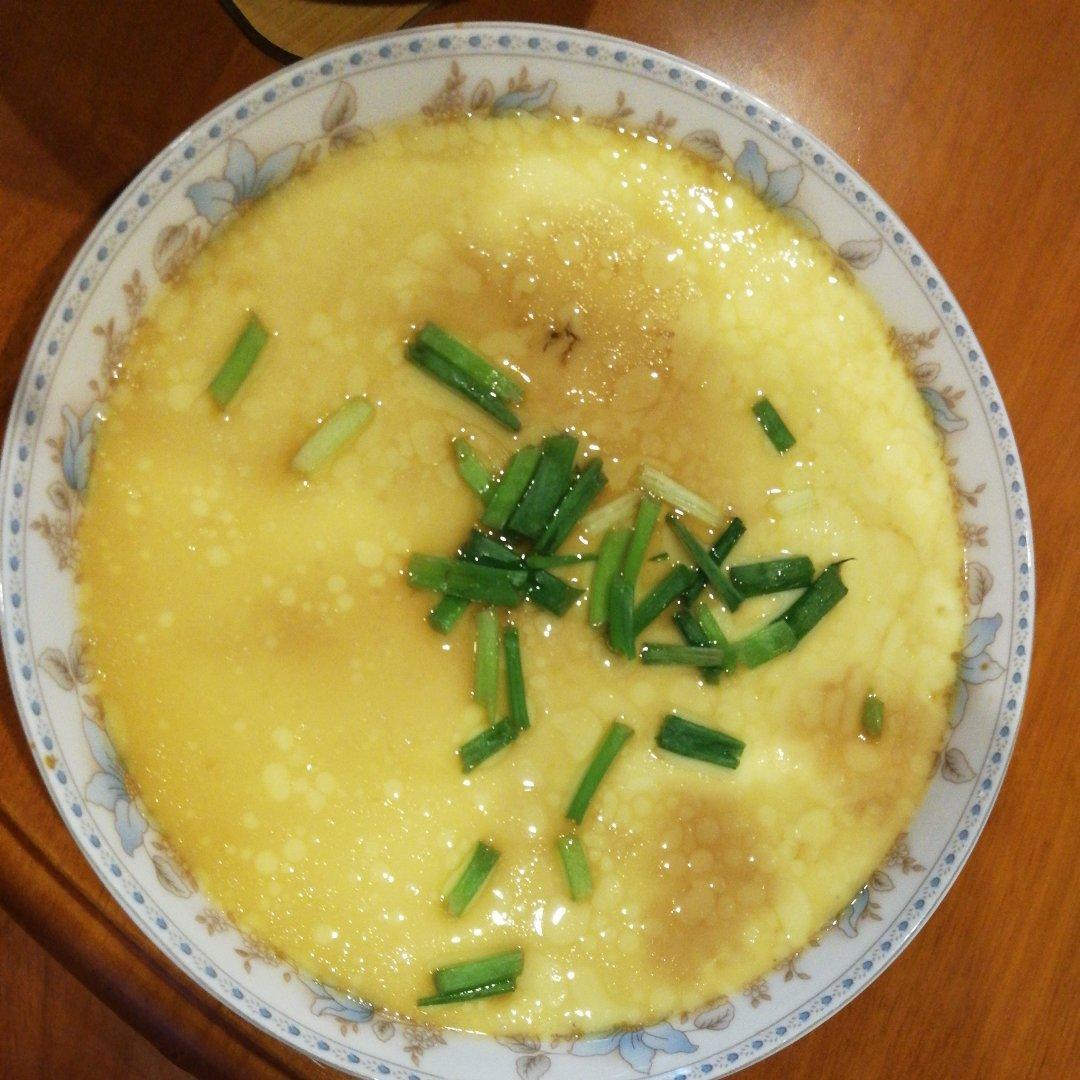 嫩滑水蒸蛋❗️简单几步就能做❗️❗️巨好吃～