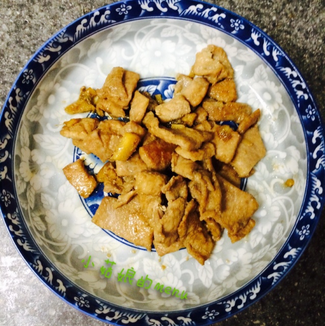 猪肉生姜烧