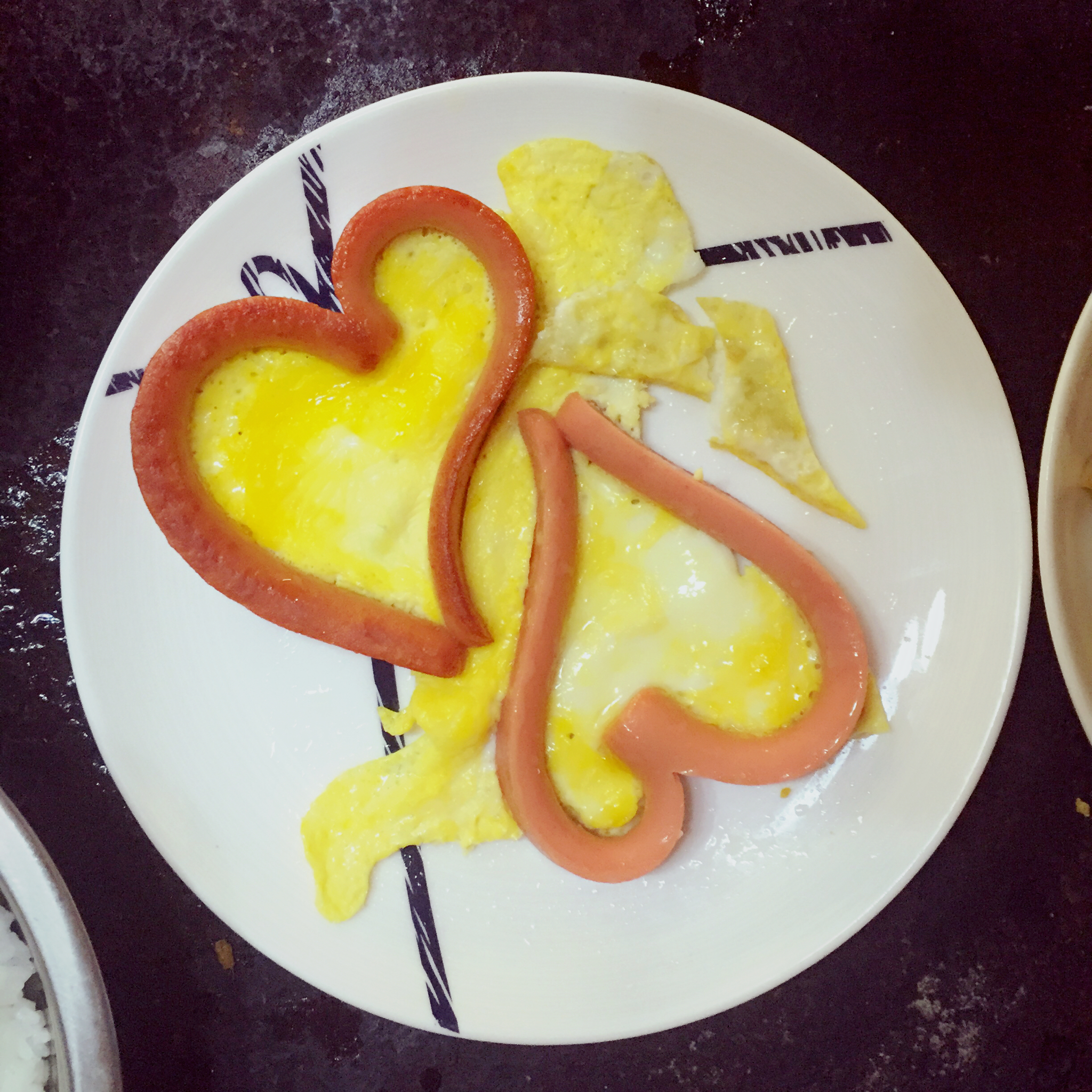 manilam做的爱心早餐.