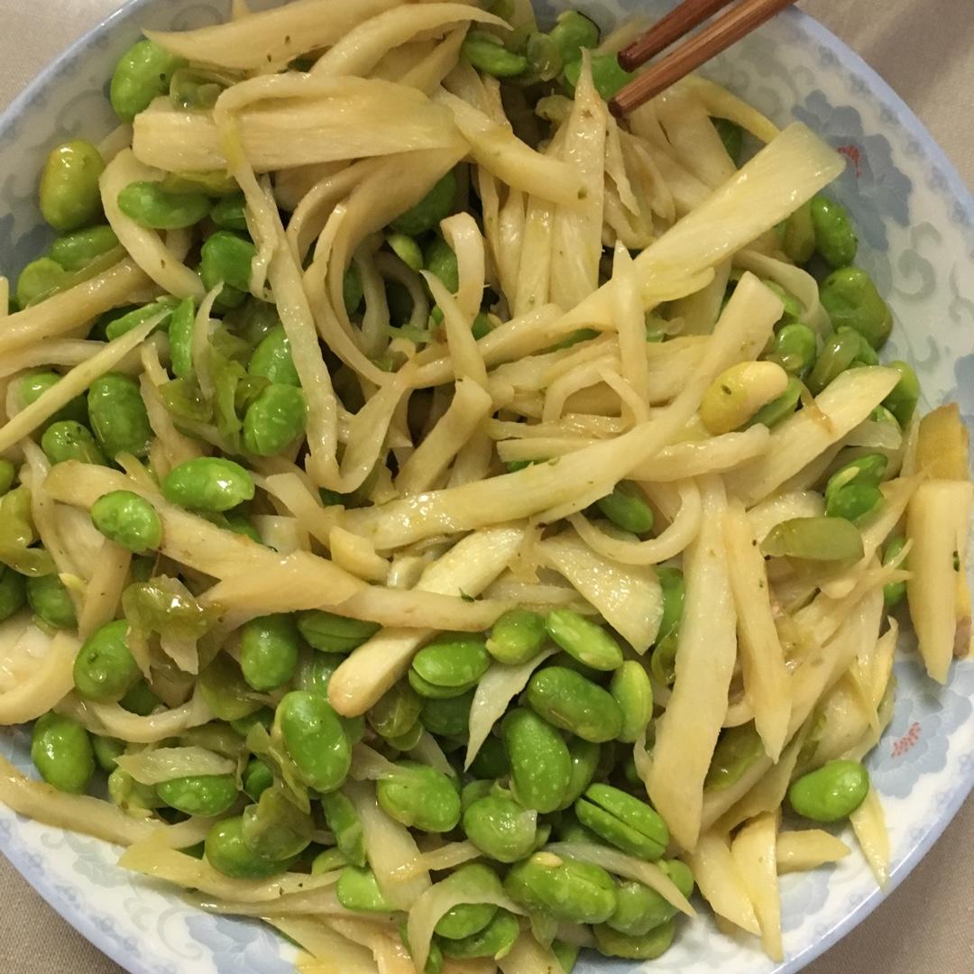 茭白毛豆