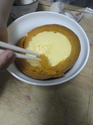 南瓜（碗）蒸蛋的做法 步骤3