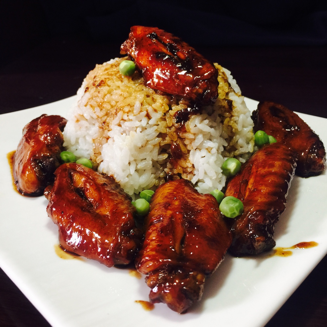 娴子妈妈分享作品午餐612016年5月7日给女儿做的可乐鸡翅盖浇饭馋到