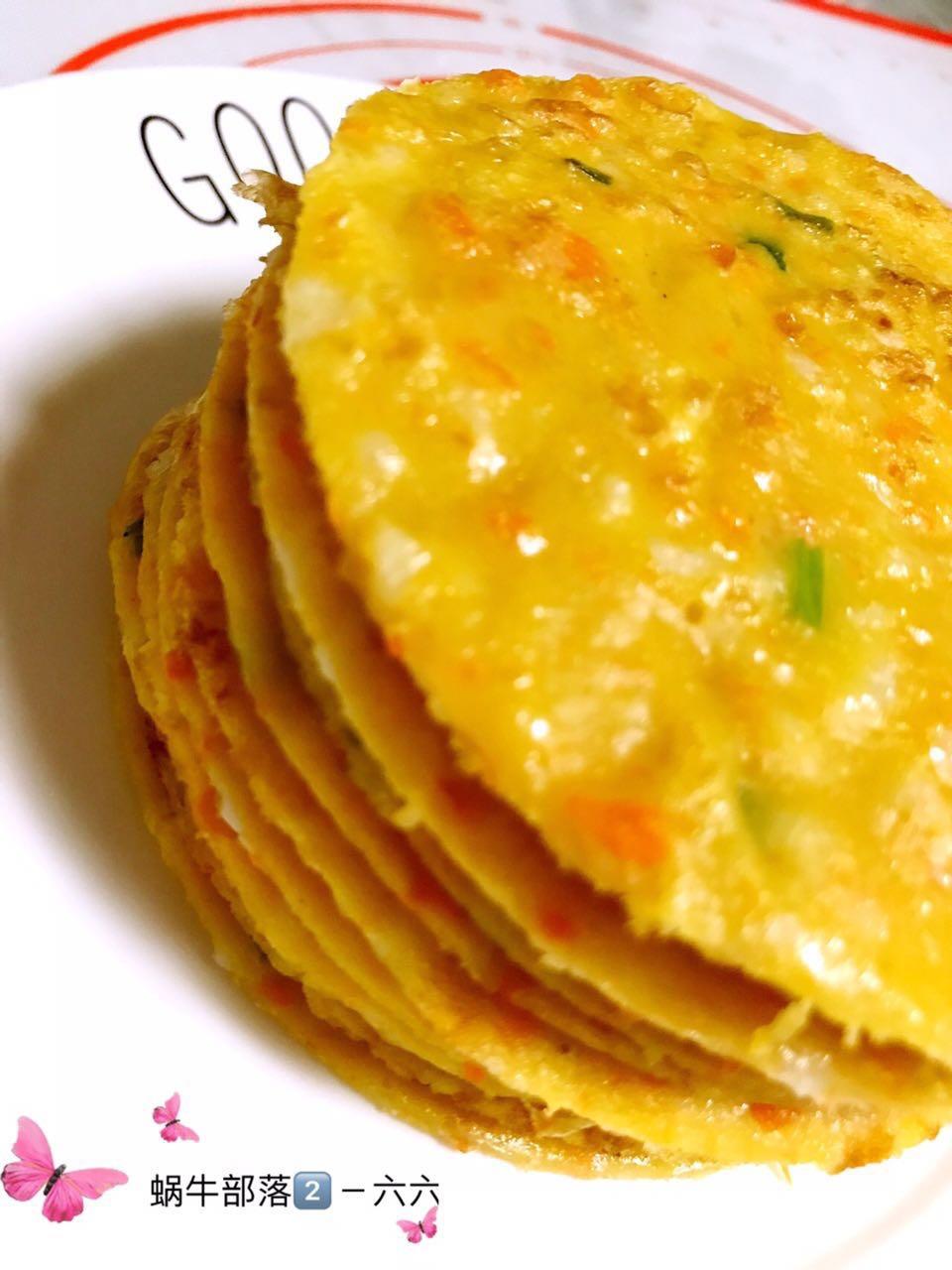 胡萝卜山药鸡蛋饼