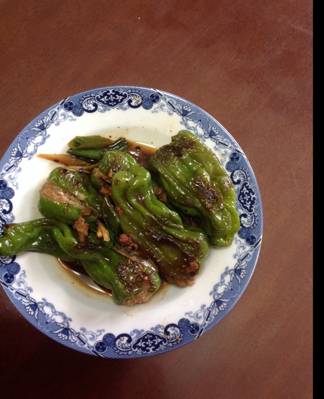 肉馅辣椒-新手下厨 stuffed Chili pepper