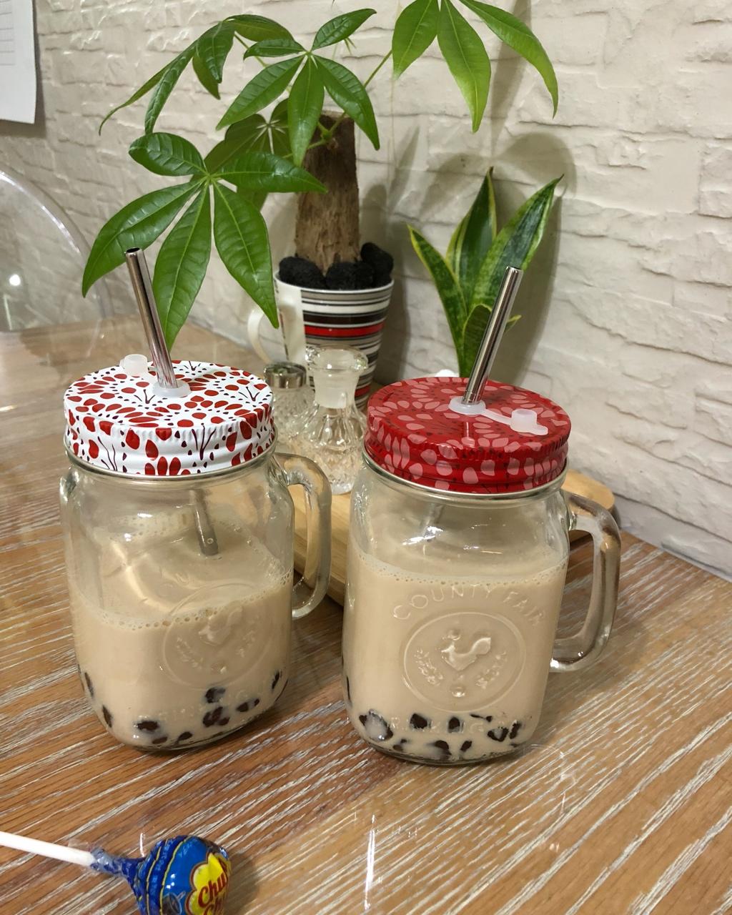 阿氏奶茶铺子：珍珠+野米+仙草+奶盖【曼食慢语】