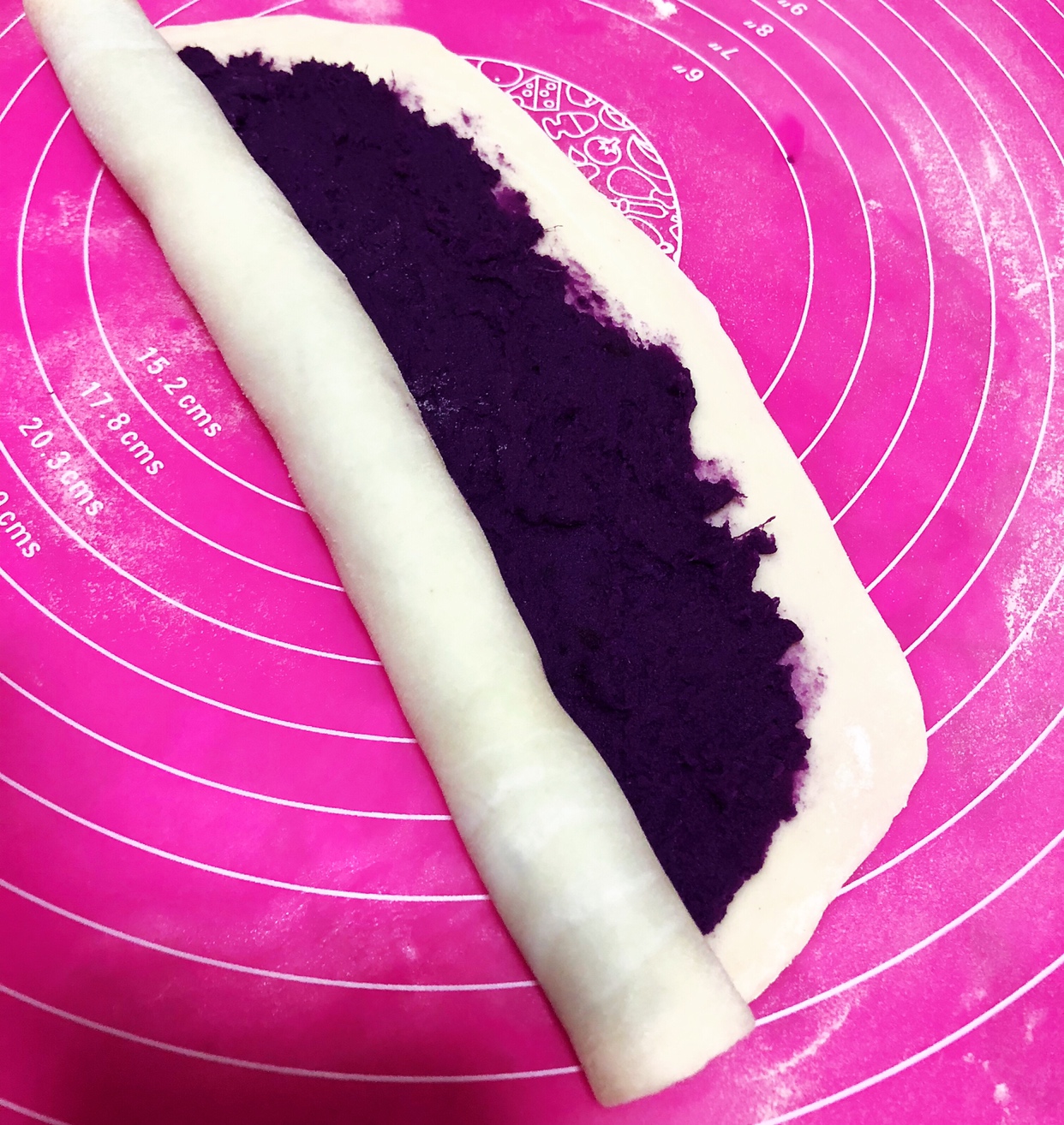 快手紫薯飞饼卷的做法 步骤4