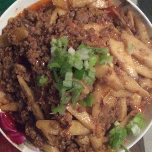 肉末炒脆淮山（超下饭）