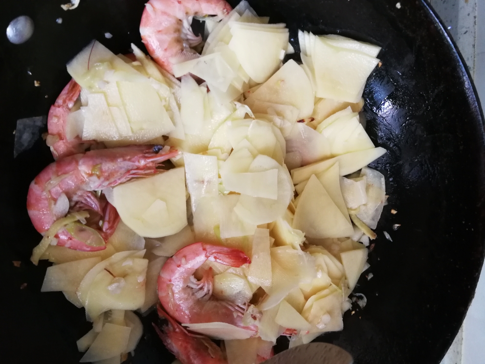 鲜虾土豆片的做法 步骤7
