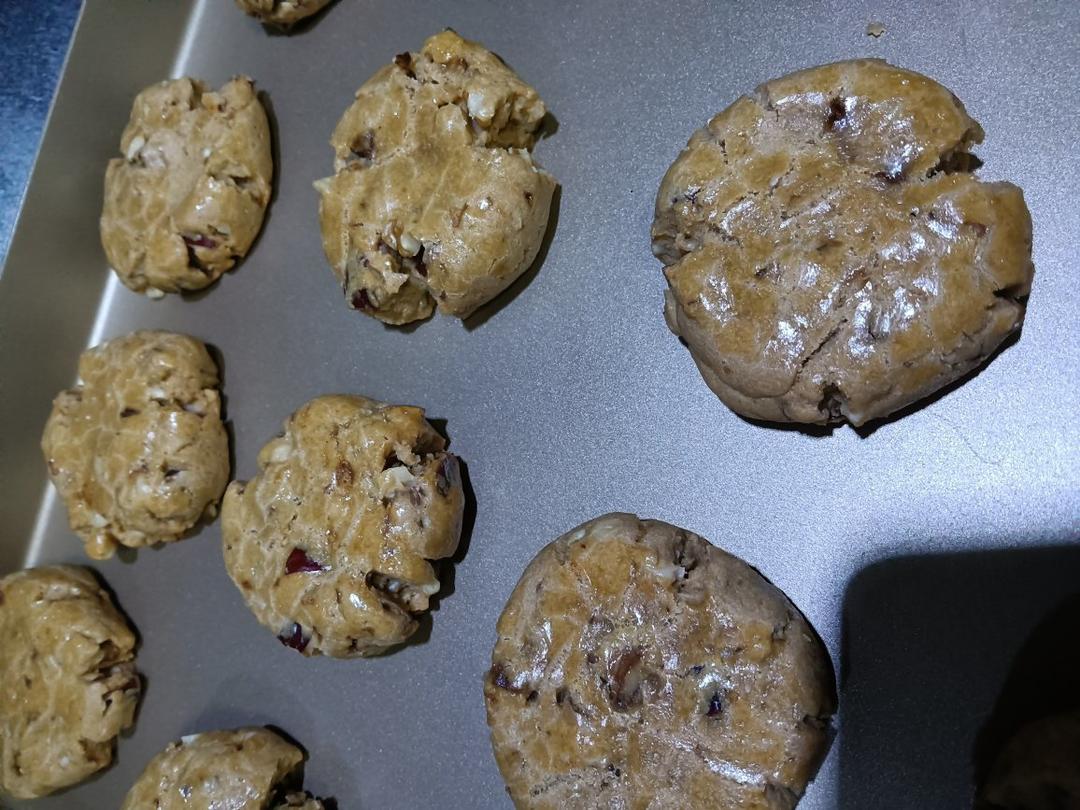 红枣红糖核桃饼干