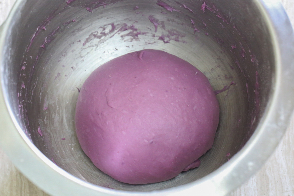 喷花印花紫薯软欧面包B18的做法 步骤1
